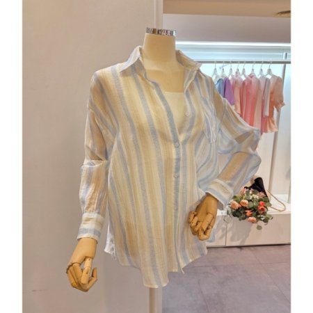 3색 스트라이프 셔츠