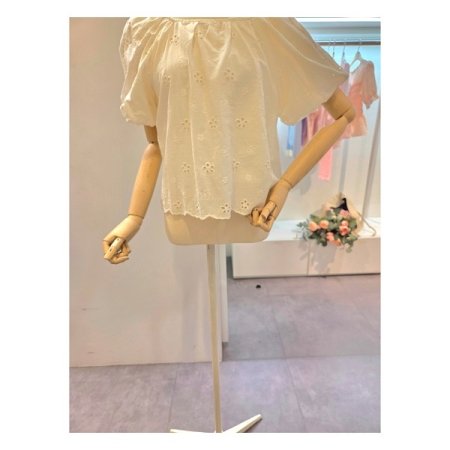 플라워 패턴 블라우스