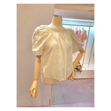 플라워 패턴 블라우스