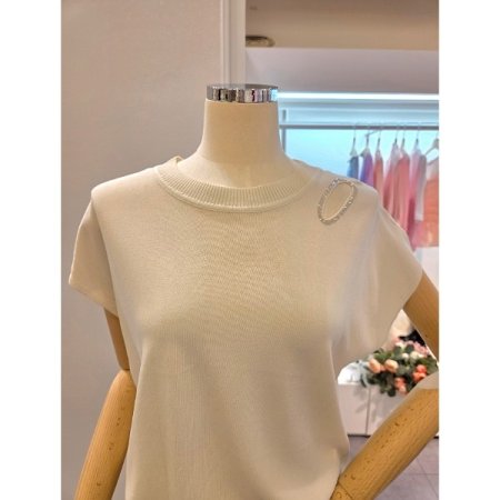 가오리핏 라운드넥 티셔츠