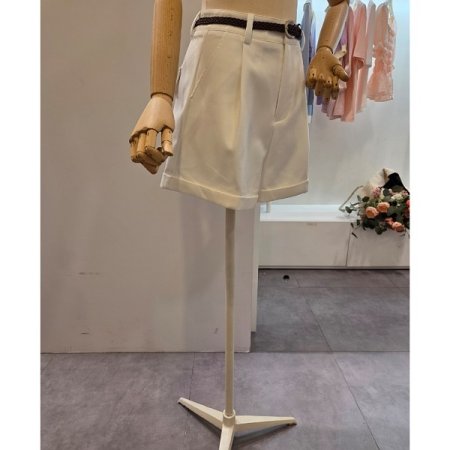 벨트 와이드 반바지 세트