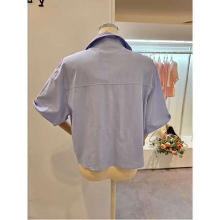 양포켓 카라 셔츠