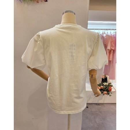 영문 프린팅 라운드넥 티셔츠