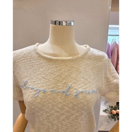 라운드넥 반팔니트티셔츠