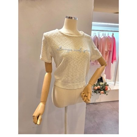 라운드넥 반팔니트티셔츠