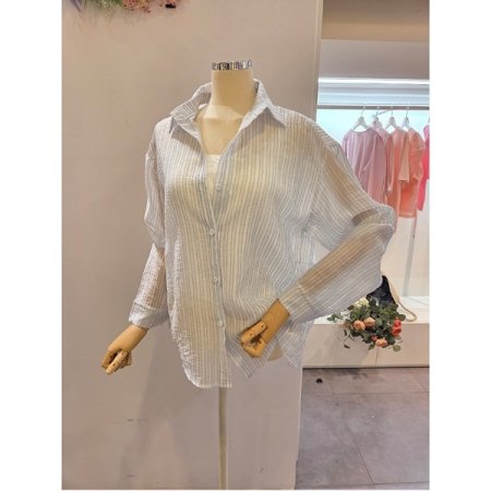 기본 카라 스트라이프 셔츠