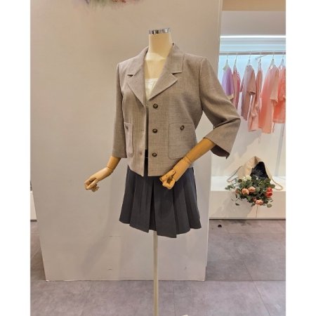 양포켓 쓰리버튼 자켓