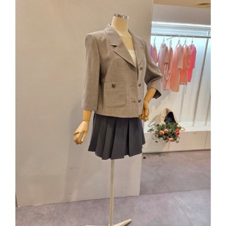 양포켓 쓰리버튼 자켓