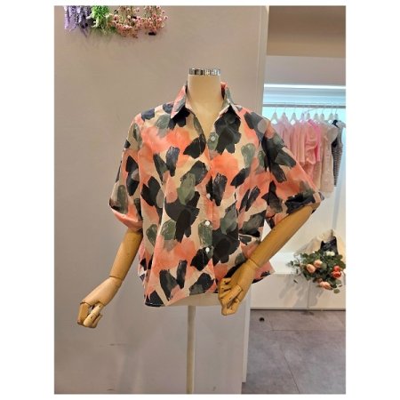 페인트 카라 셔츠