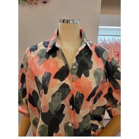 페인트 카라 셔츠