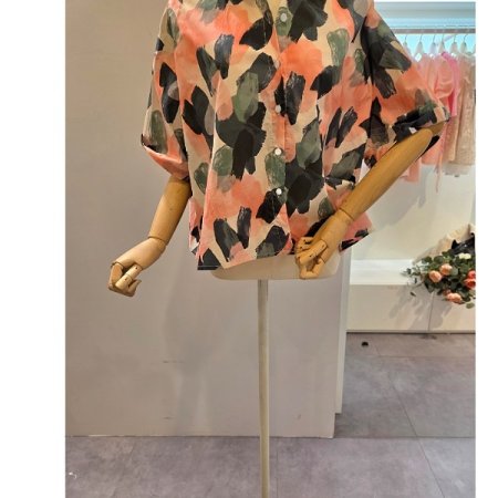 페인트 카라 셔츠