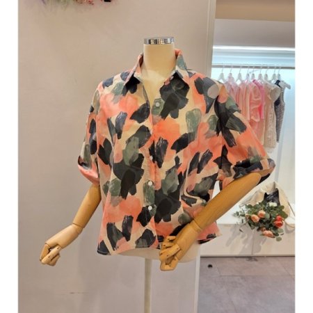 페인트 카라 셔츠