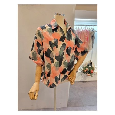 페인트 카라 셔츠