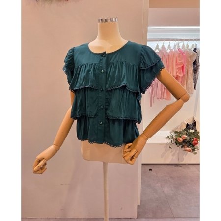 캉캉 프릴 블라우스