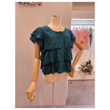 캉캉 프릴 블라우스