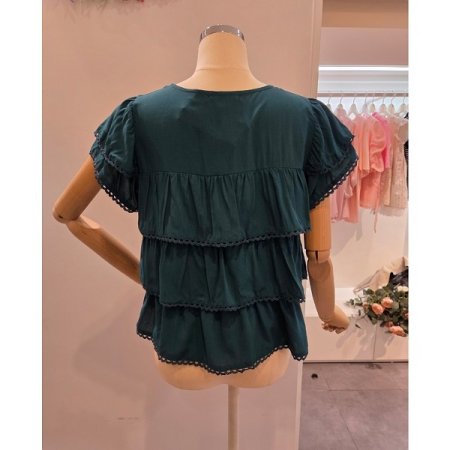 캉캉 프릴 블라우스