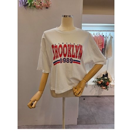 루즈핏 레터링 티셔츠