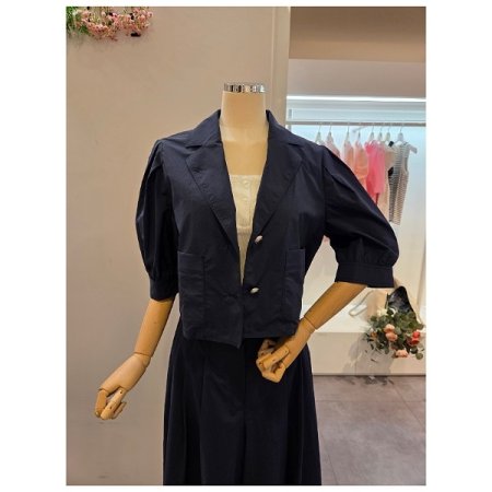 볼륨소매 투버튼 자켓