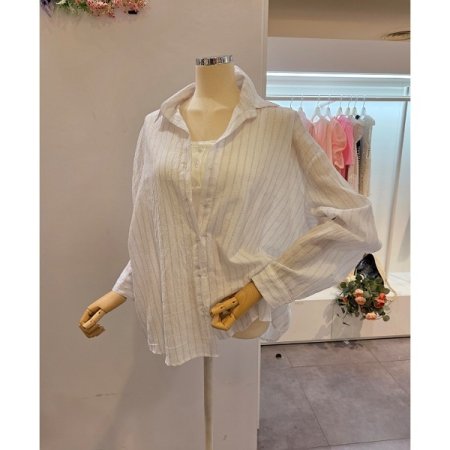 기본 줄지 셔츠