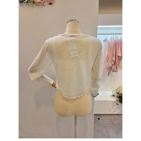 스퀘어넥 썸머 니트 가디건