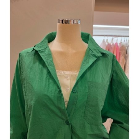 백 셔링 카라 셔츠