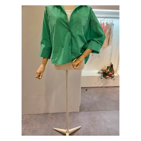 백 셔링 카라 셔츠