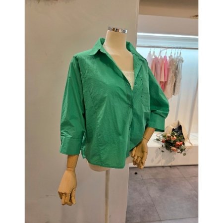 백 셔링 카라 셔츠