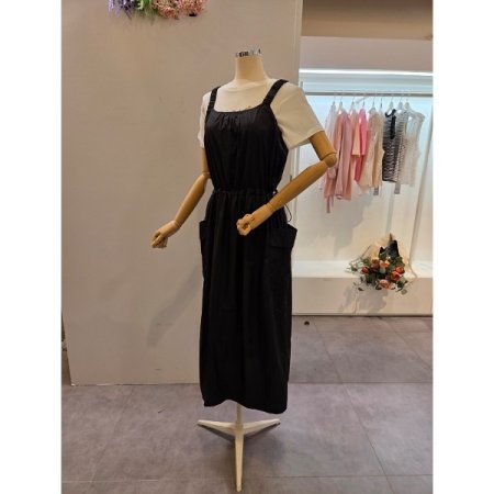 카고 뒷 트임 롱 원피스