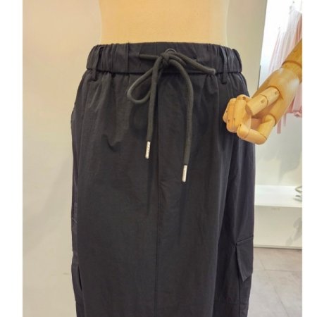 스트링 밴딩 카고 스커트