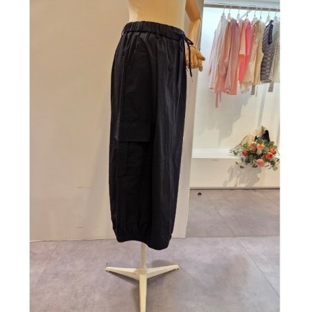 스트링 밴딩 카고 스커트