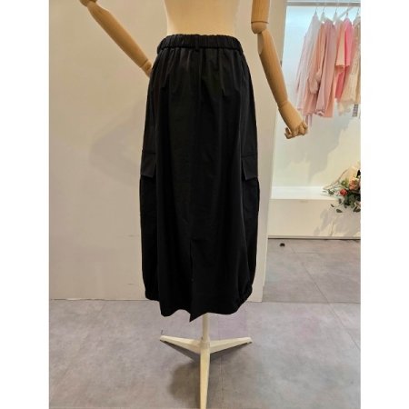 스트링 밴딩 카고 스커트