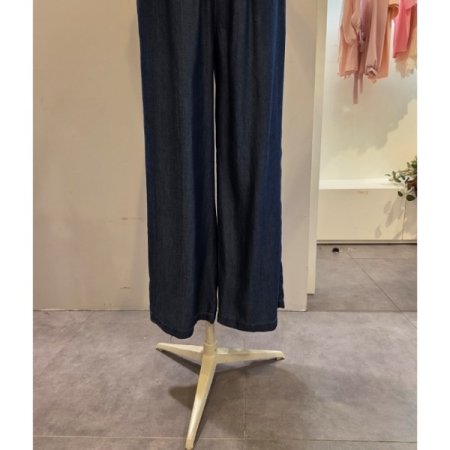 비죠 장식 와이드 팬츠