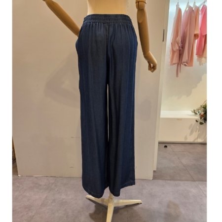 비죠 장식 와이드 팬츠