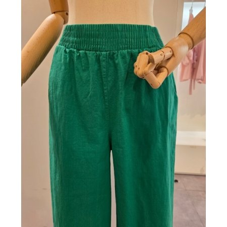 무지 밴딩 7부팬츠