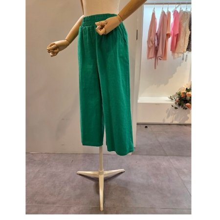 무지 밴딩 7부팬츠