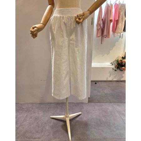 무지 밴딩 7부팬츠