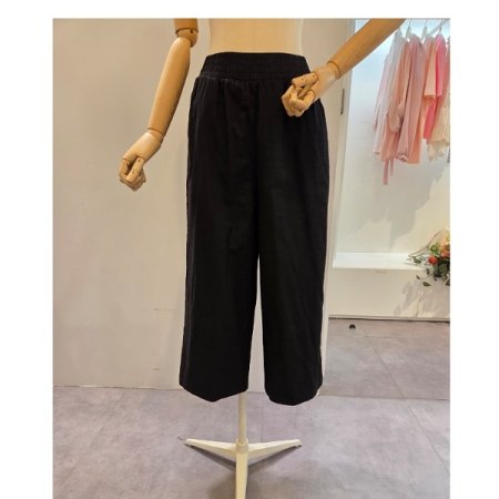 무지 밴딩 7부팬츠