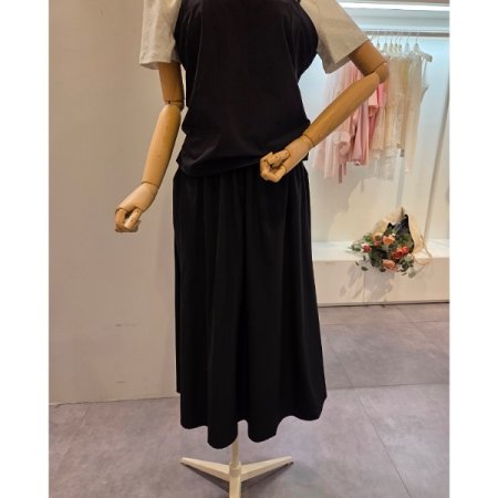 셔링 티셔츠 스커트 세트