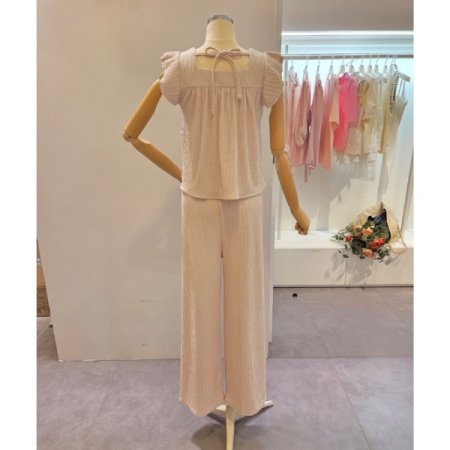 프릴 티셔츠 팬츠 세트