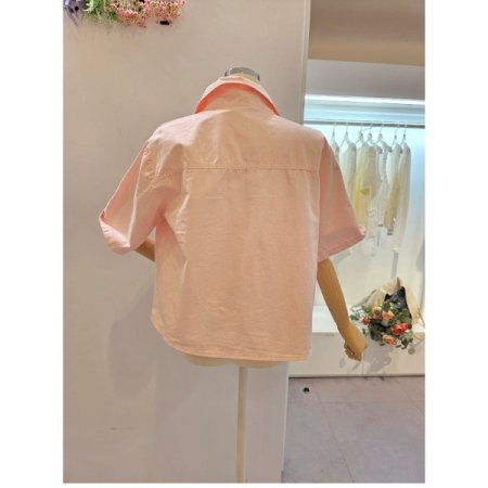 양포켓 미니 카라 셔츠