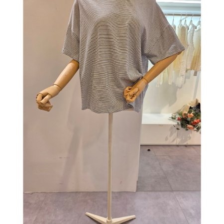 스트라이프 오버핏 티셔츠