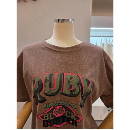 영어레터링 라운드넥 티셔츠