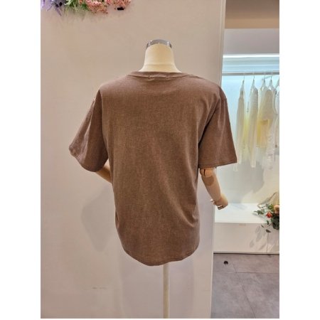 영어레터링 라운드넥 티셔츠