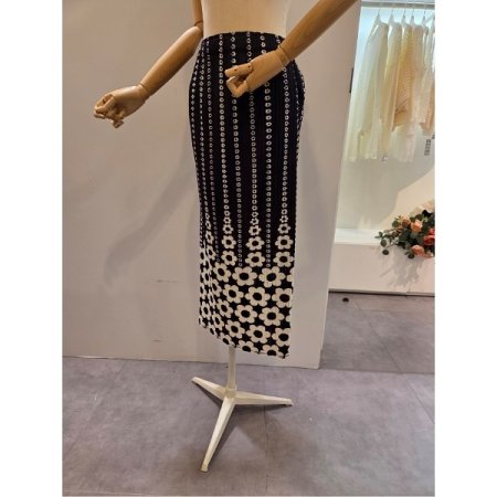 트임 꽃 주름 스커트