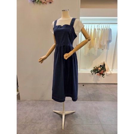 벨티드 뷔스티에 원피스