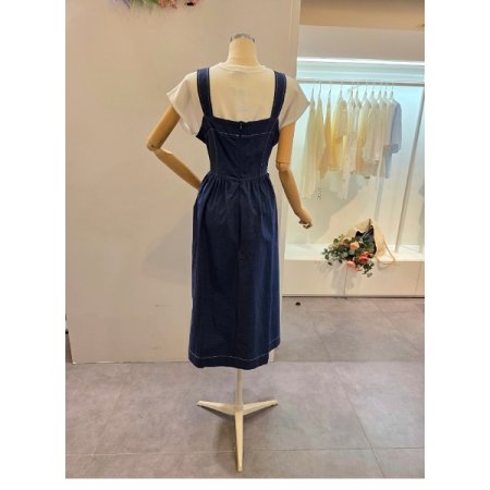 벨티드 뷔스티에 원피스