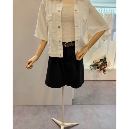 양포켓 카라 면 자켓