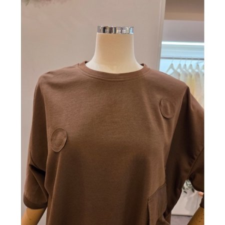 사이드 포켓 스트링 티셔츠