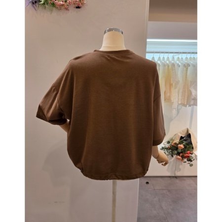 사이드 포켓 스트링 티셔츠