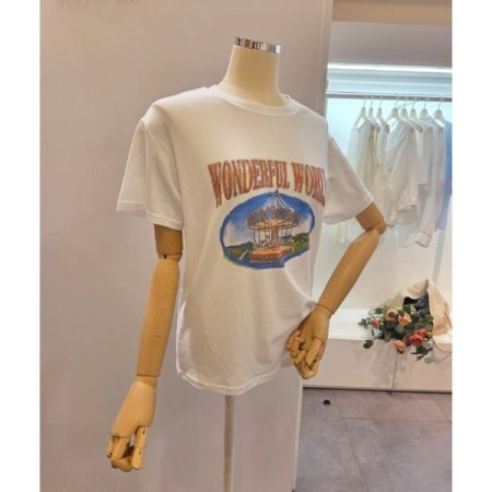 원더풀 프린트 티셔츠